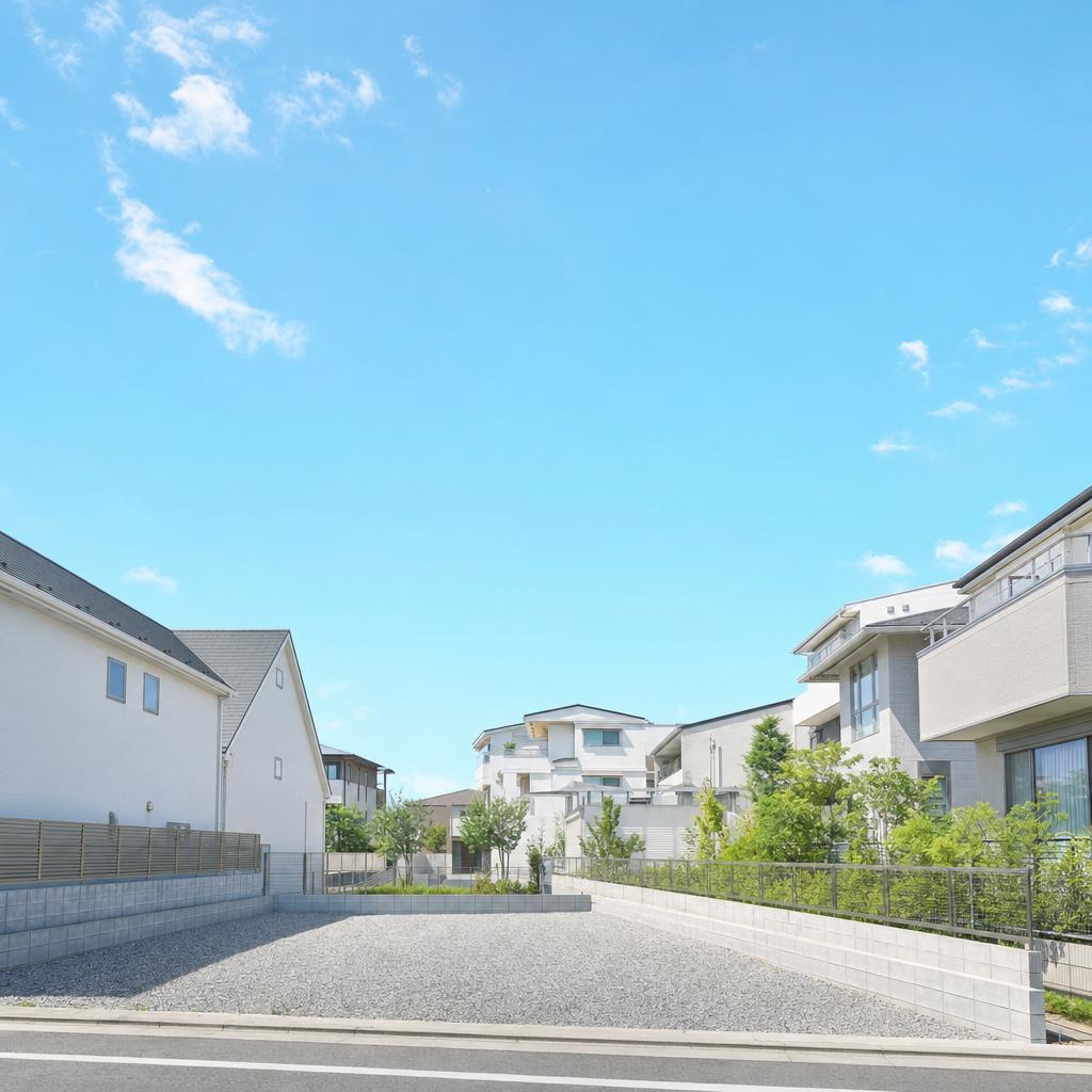 都心の住宅街の土地