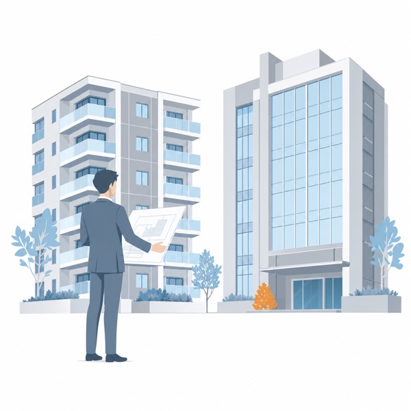 運営会社が物件を取得・運用するイラスト